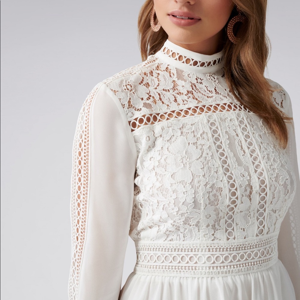 Ever New White Lace Blouse